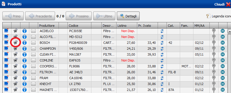 InserireCarrelloDaCatalogo2012