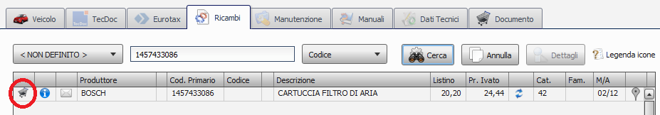InserireCarrelloDaRicambi2012